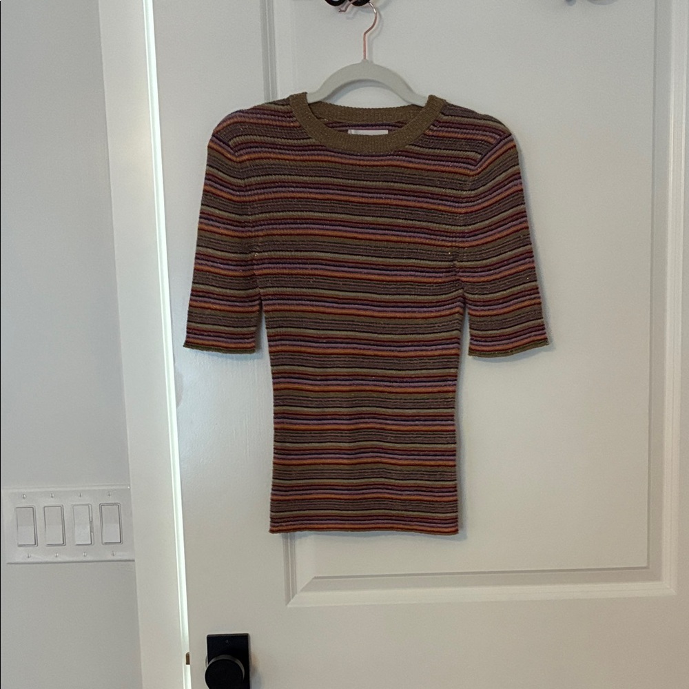 ba&sh Multicolor Striped Knit Top